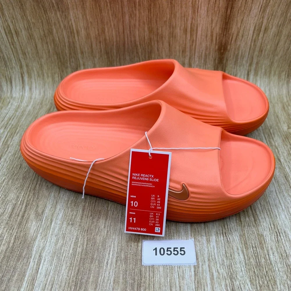 Nike ReactX Rejuven8 Slide Men's Size 10 Orange Marakesh Sandals HV4479-800 NEW